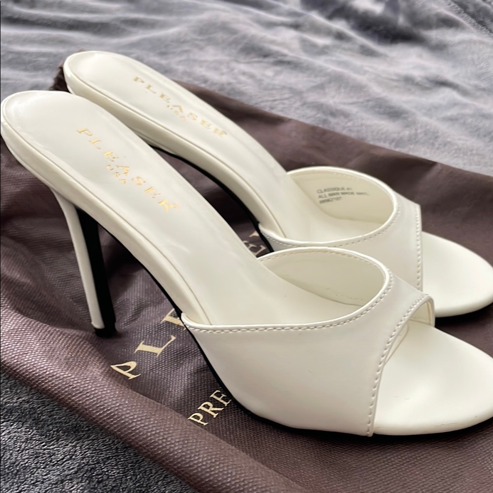 Pleaser Classique White Heels